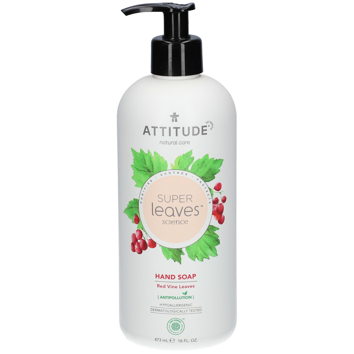 Attitude Super Leaves Handseife Rote Weinblätter