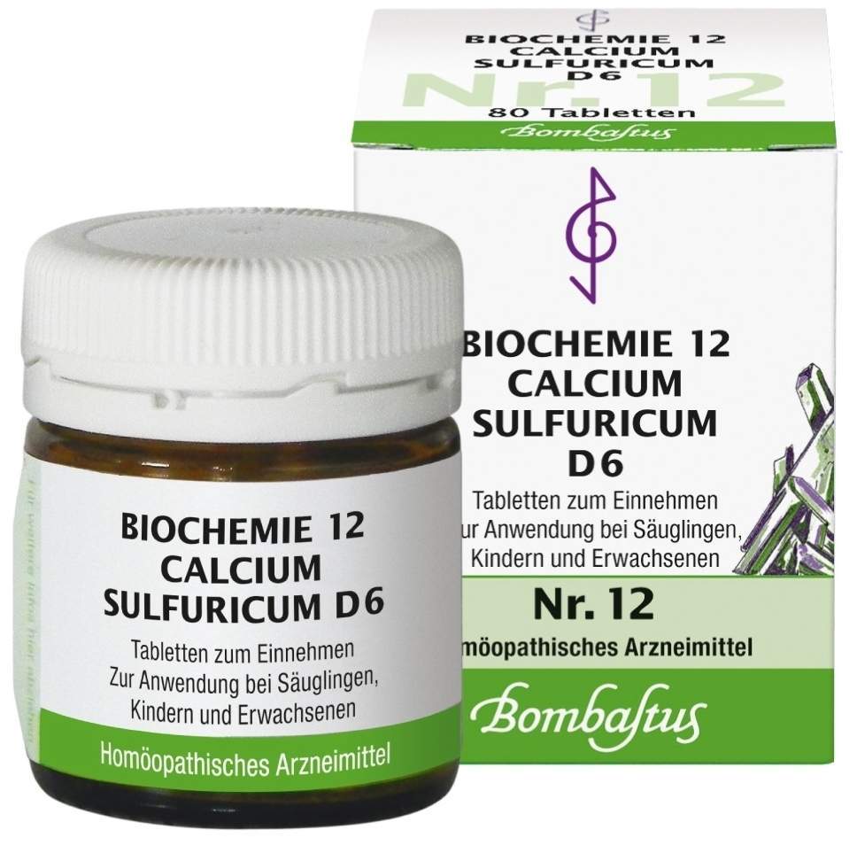 Biochemie Bombastus 12 Calcium Sulfuricum D 6 80 Tabletten