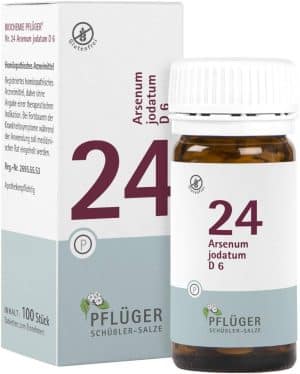 Biochemie Pflüger 24 Arsenum Jodatum D6 100 Tabletten