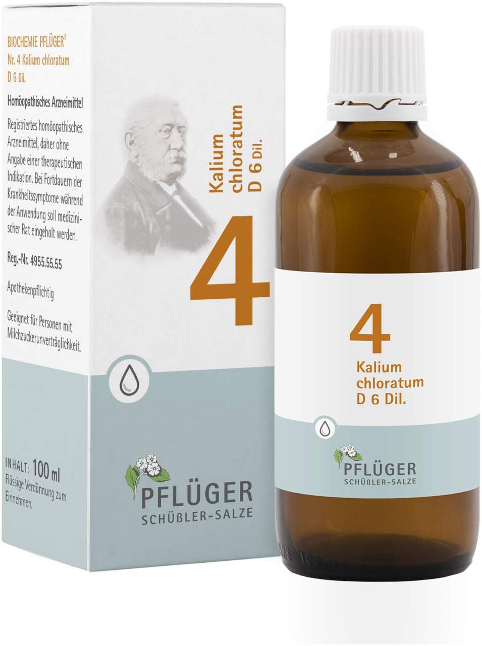 Biochemie Pflüger 4 Kalium Chloratum D6 100 ml Tropfen
