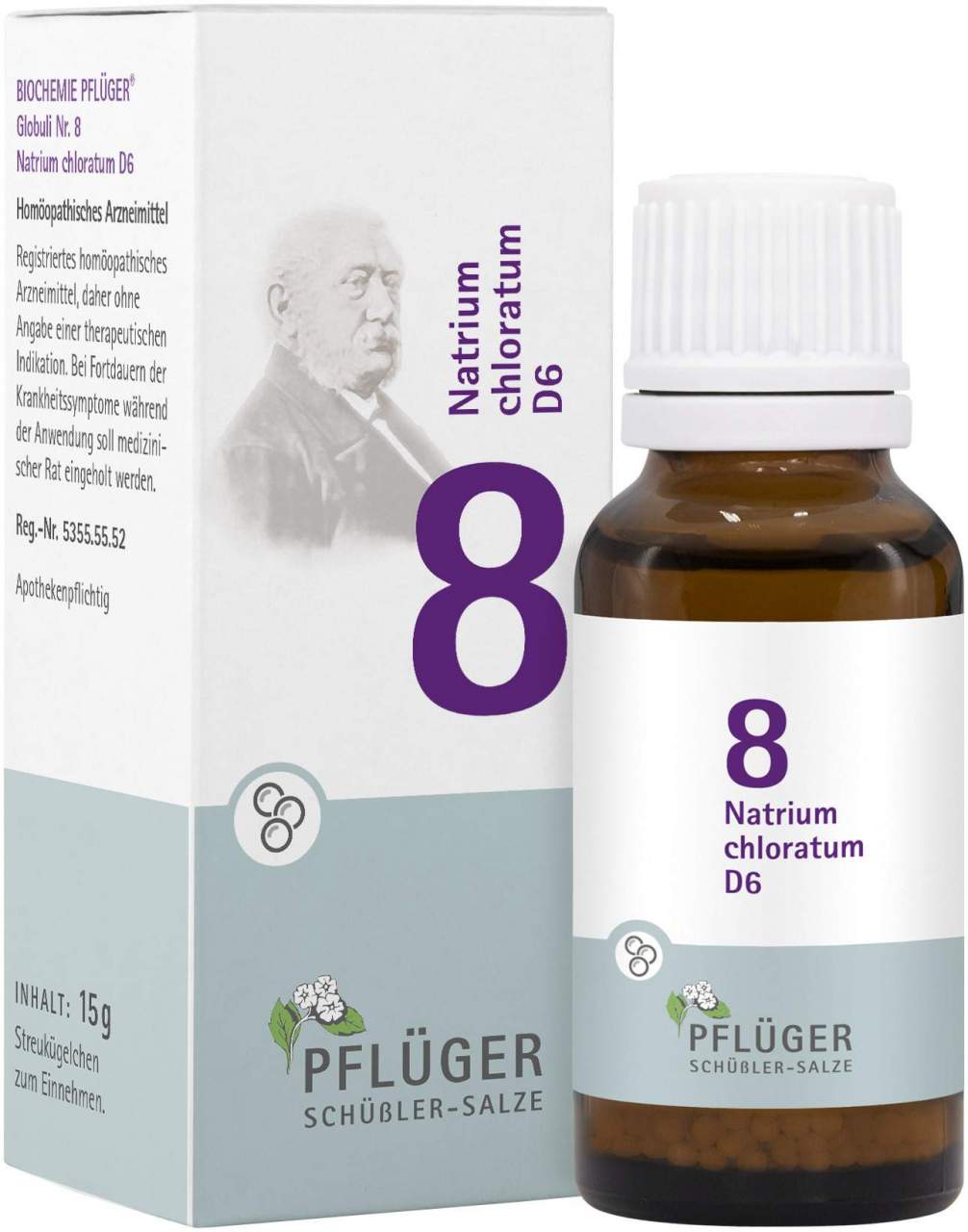 Biochemie Pflüger Nr. 8 Natrium Chloratum D6 15 G Globuli