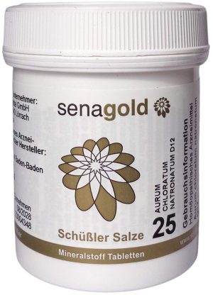 Biochemie Senagold 25 Aurum Chlor.Natron.D 12 Tabl
