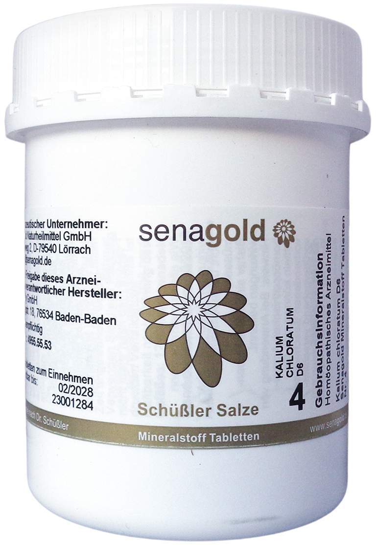 Biochemie Senagold 4 Kalium Chloratum D 6 Tablette