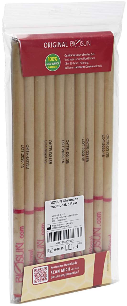 Biosun Ohrkerze Traditional 10 Stück