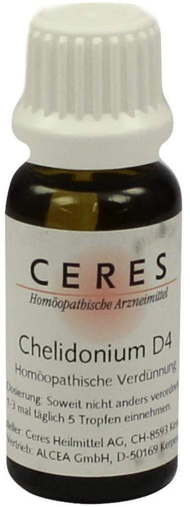 Ceres Chelidonium D 4 Dilution 20 ml