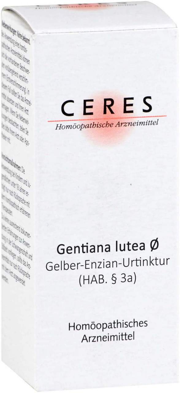 Ceres Gentiana Lutea Urtinktur 20 ml
