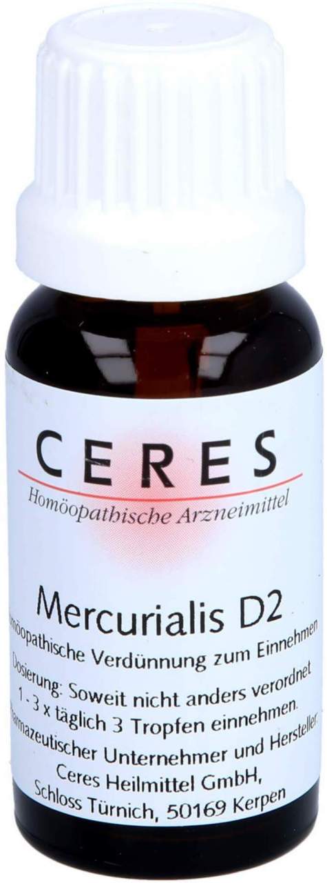 Ceres Mercurialis D 2 Dilution 20 ml