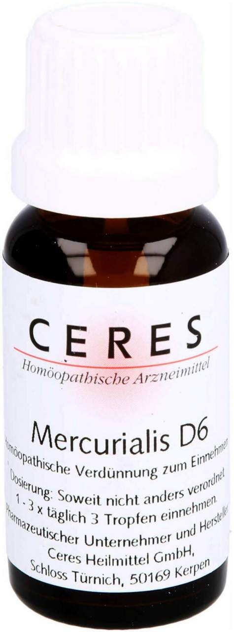 Ceres Mercurialis D 6 Dilution