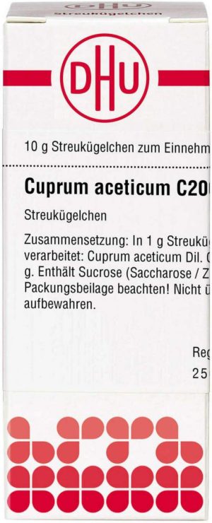 Cuprum Aceticum C 200 Globuli