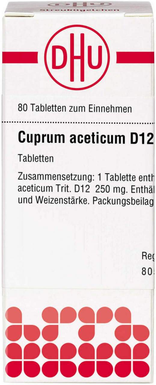Cuprum Aceticum D 12 Tabletten 80 Stück