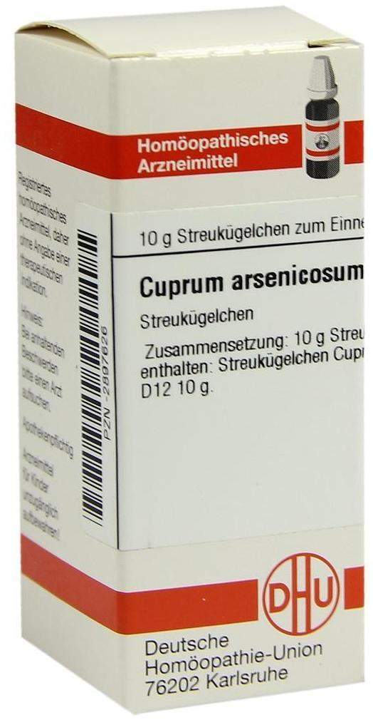 Cuprum Arsenicosum D 12 Globuli