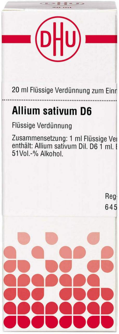 DHU Allium sativum D6 Dilution 20 ml