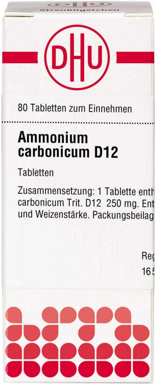 DHU Ammonium carbonicum D12 Tabletten 80 Stück