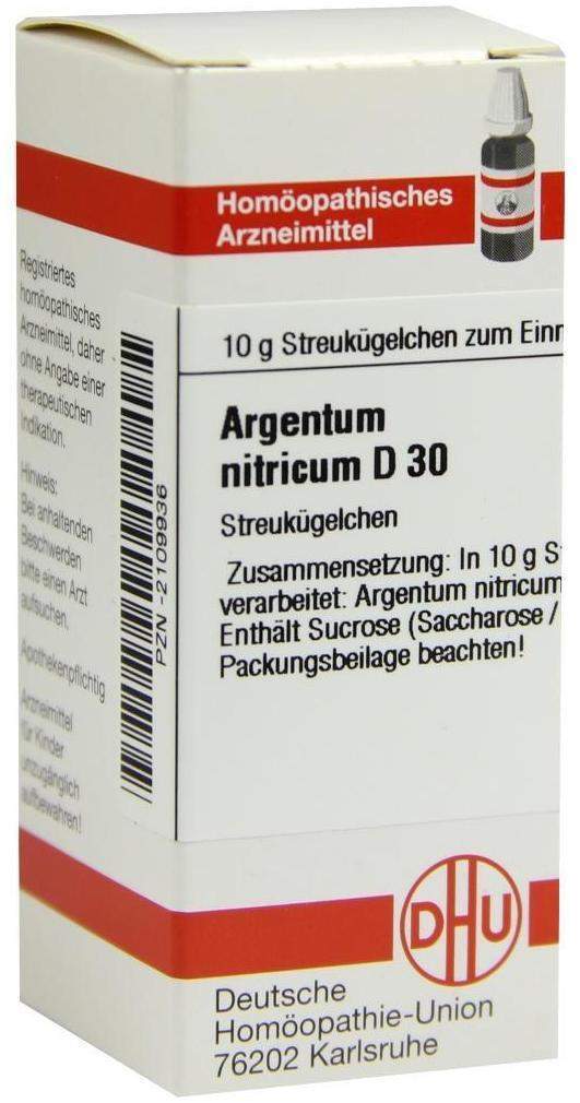 DHU Argentum nitricum D30 Globuli