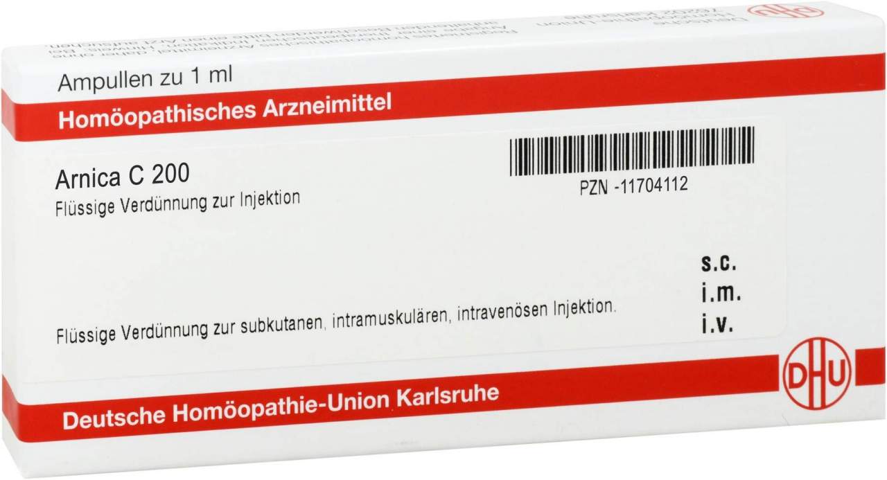 DHU Arnica C200 Ampullen 8 x 1 ml Ampullen