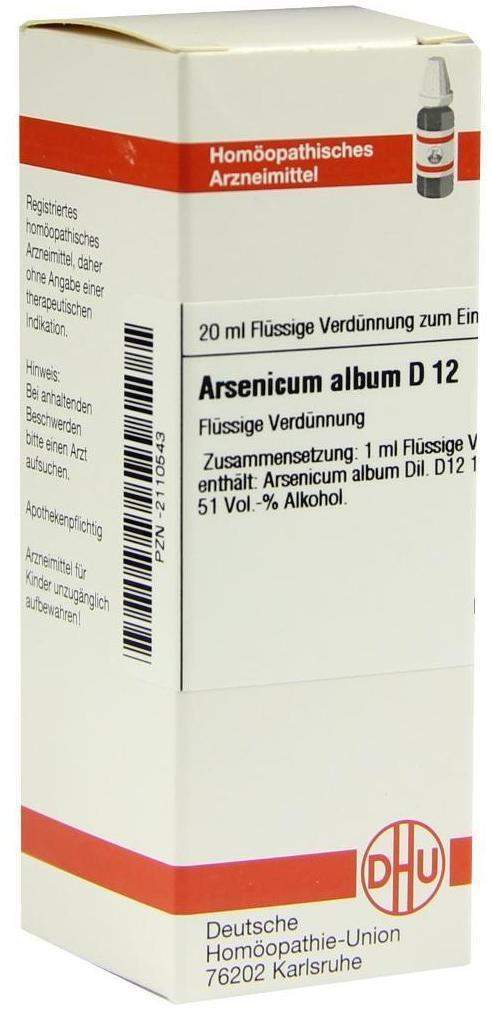 DHU Arsenicum album D12 20 ml Dilution