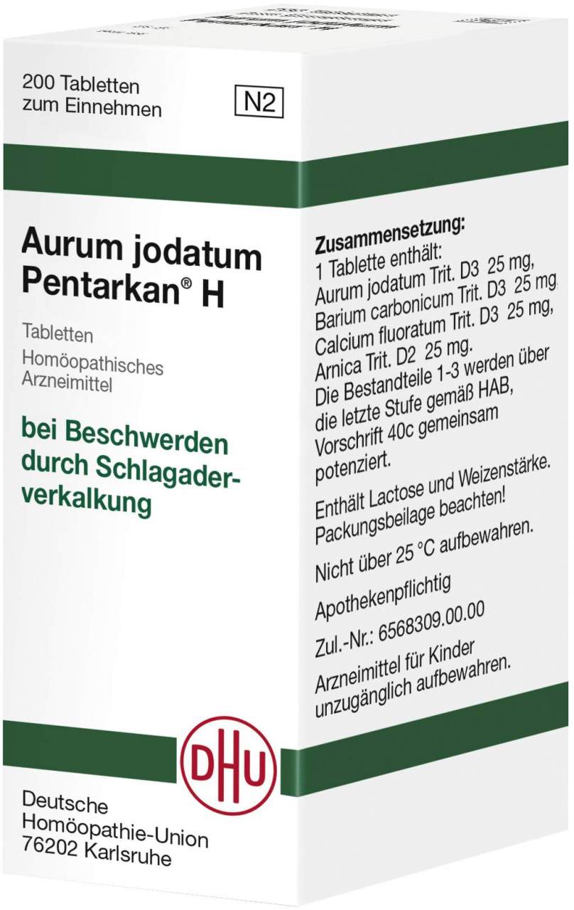 DHU Aurum jodatum Pentarkan H 200 Tabletten