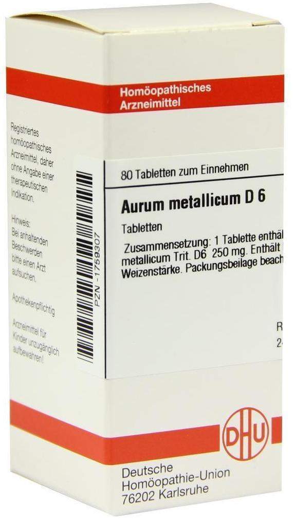 DHU Aurum metallicum D6 80 Tabletten