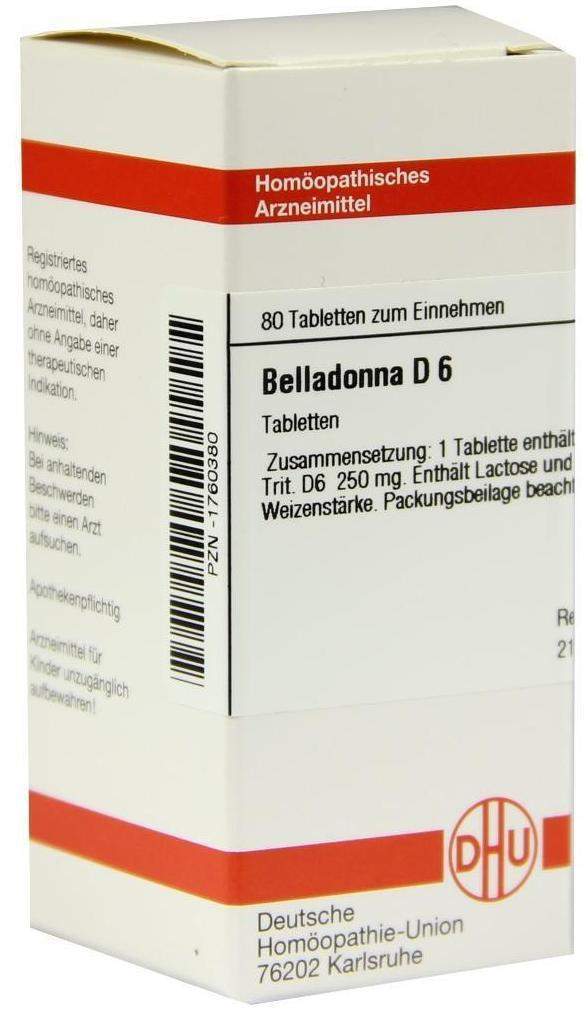 DHU Belladonna D6 80 Tabletten