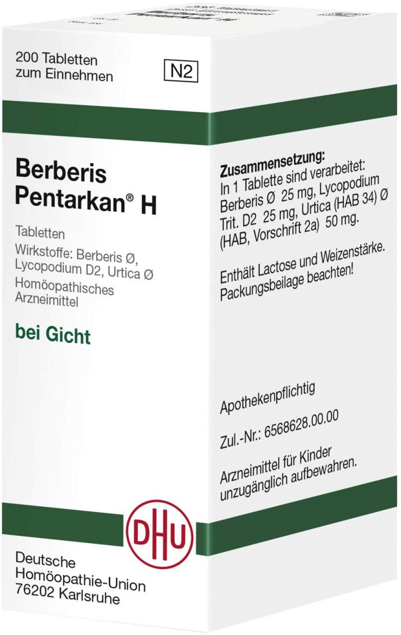 DHU Berberis Pentarkan H 200 Tabletten
