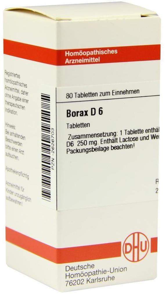 DHU Borax D6 80 Tabletten