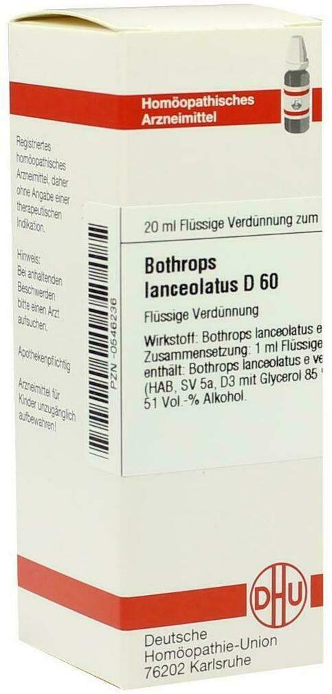 DHU Bothrops lanceolatus D60 Dilution