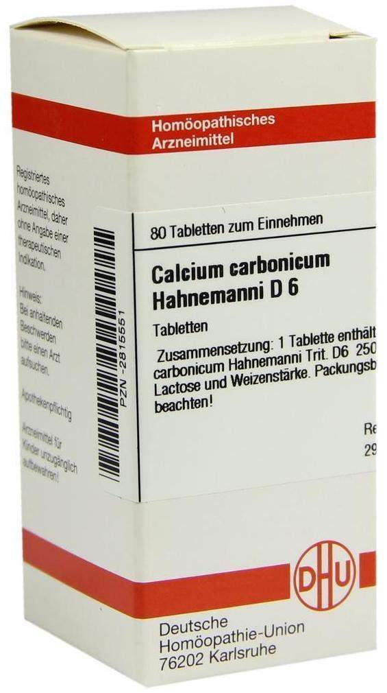DHU Calcium carbonicum hahnemanni D6 80 Tabletten