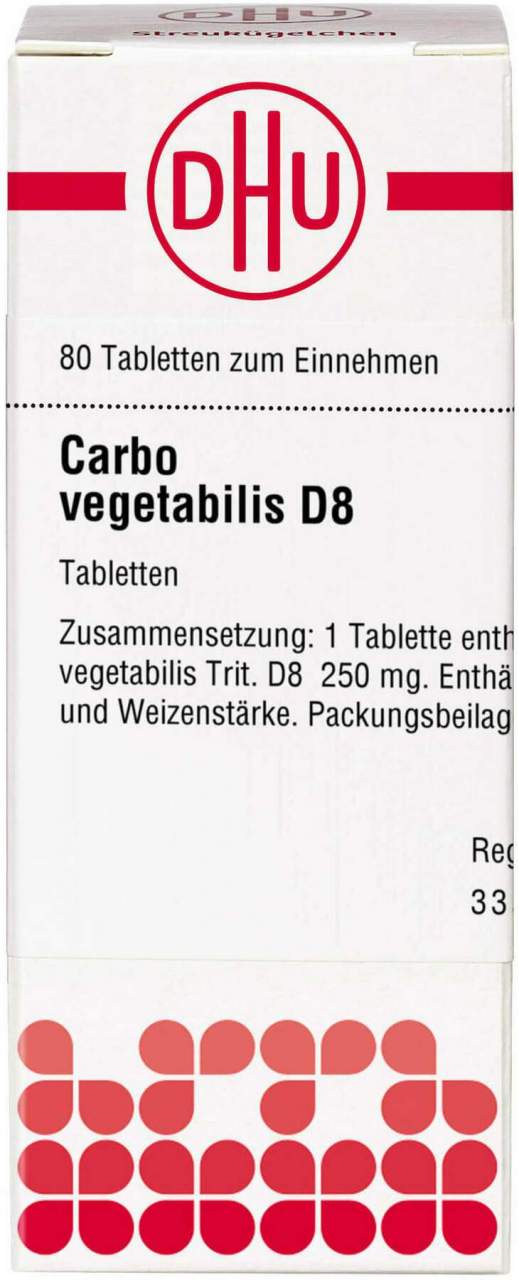DHU Carbo vegetabilis D8 Tabletten 80 Stück