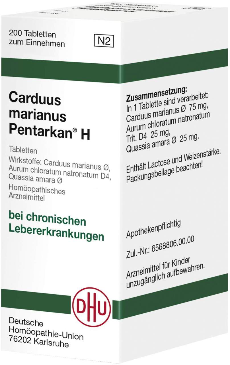 DHU Carduus marianus pentarkan H 200 Tabletten