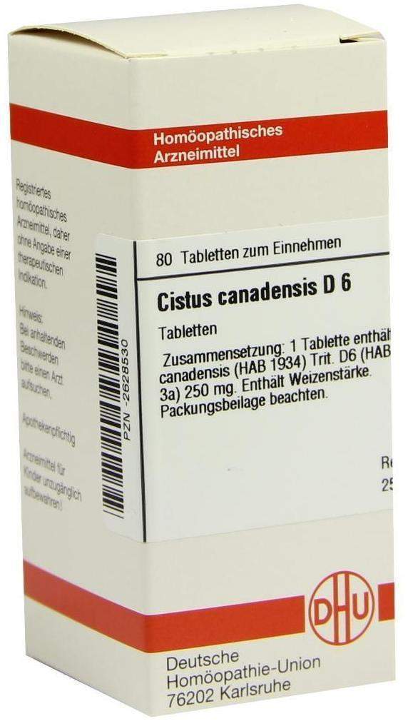 DHU Cistus canadensis D6 80 Tabletten