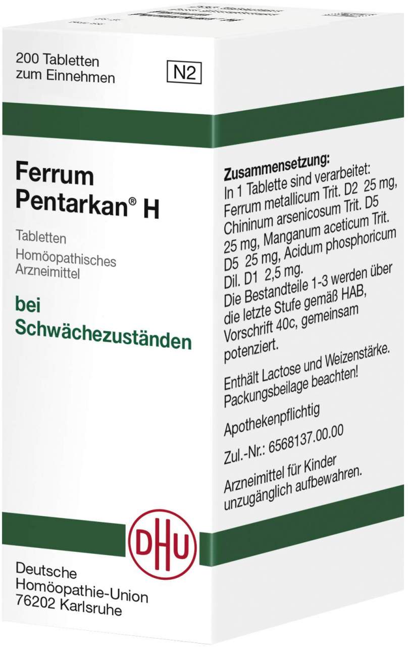 DHU Ferrum Pentarkan H Tabletten