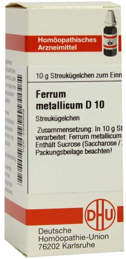 DHU Ferrum metallicum D10 Globuli