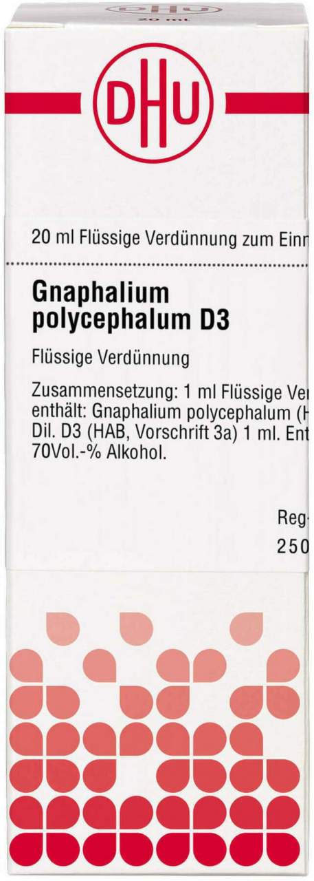 DHU Gnaphalium polycephalum D3 Dilution 20 ml