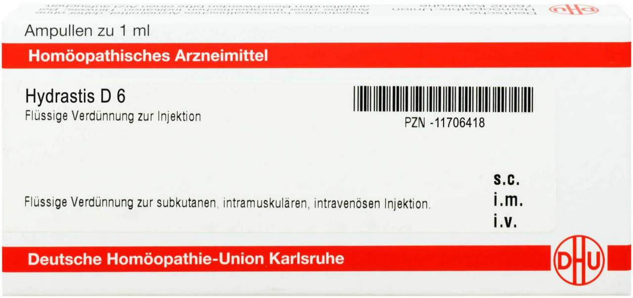 DHU Hydrastis D6 Ampullen 8 x 1 ml
