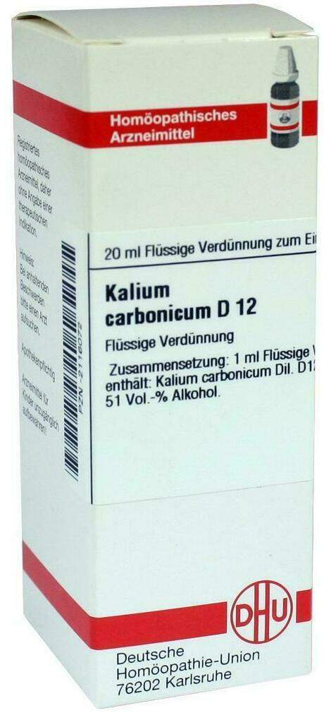 DHU Kalium carbonicum D12 Dilution