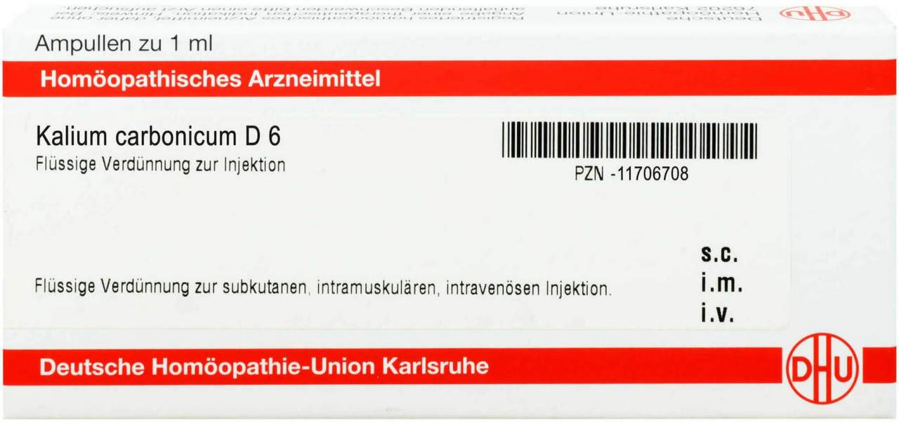 DHU Kalium carbonicum D6 Ampullen 8 x 1 ml