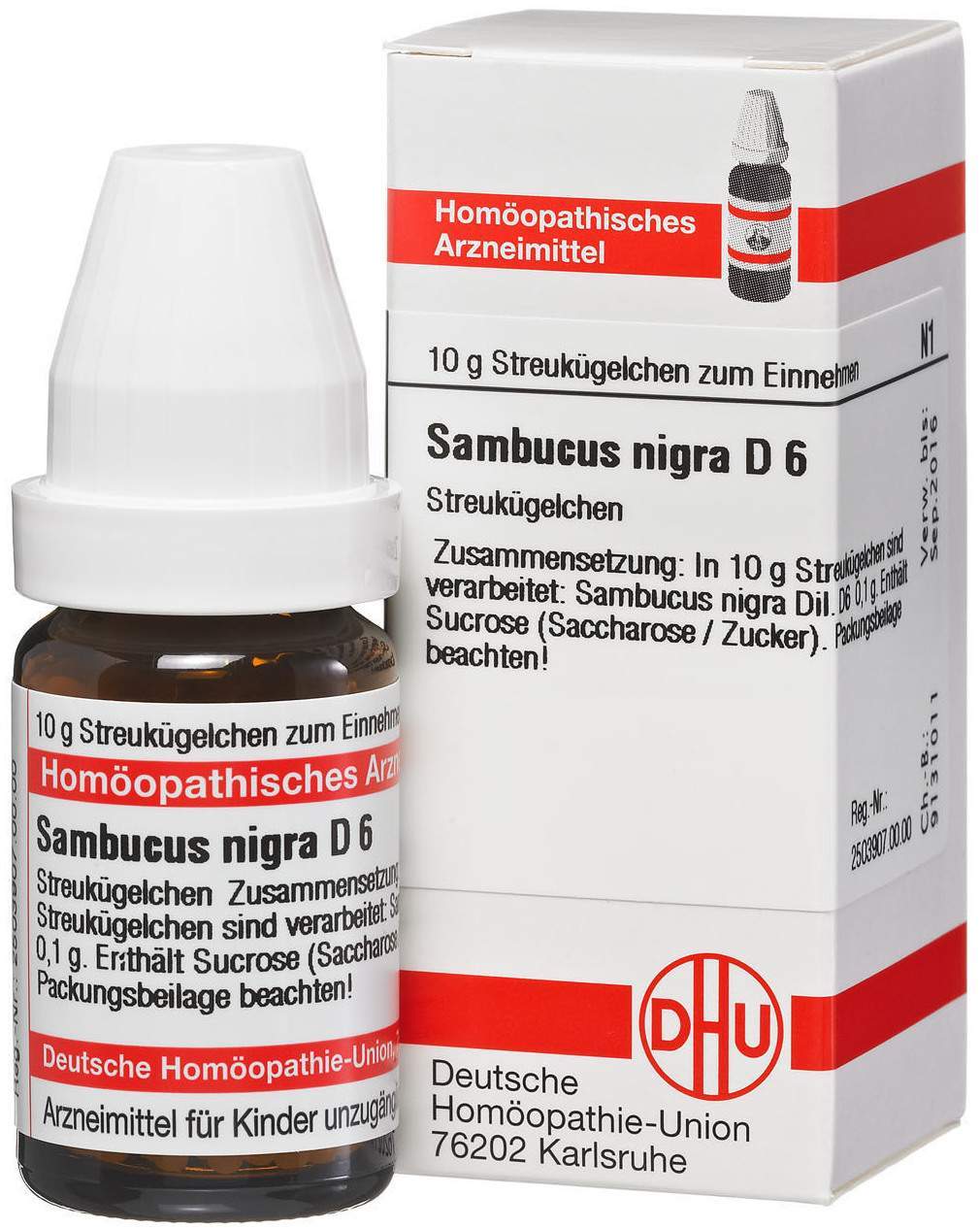 DHU Sambucus Nigra D6 10 g Globuli