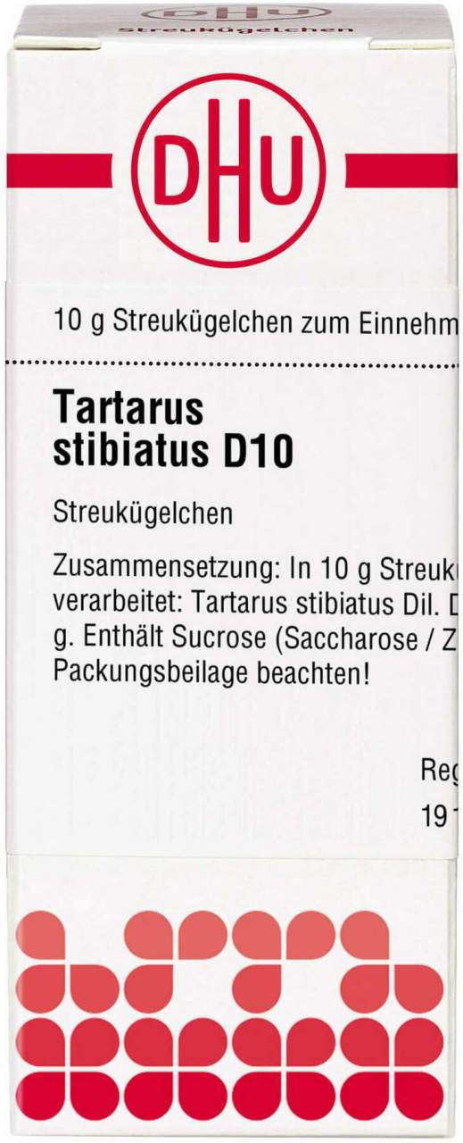 DHU Tartarus Stibiatus D10 10 g Globuli