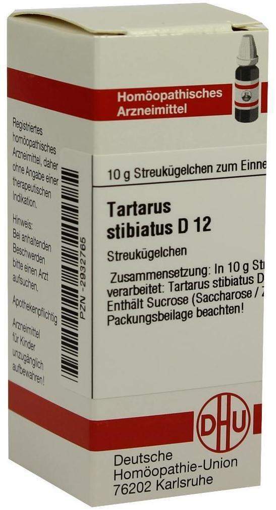 DHU Tartarus Stibiatus D12 10 g Globuli