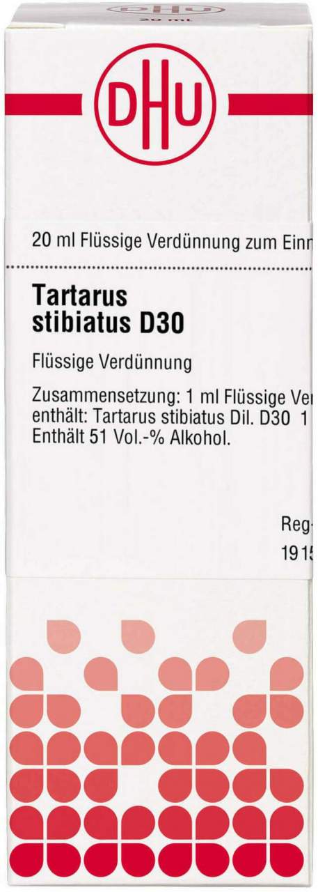 DHU Tartarus Stibiatus D30 20 ml Dilution