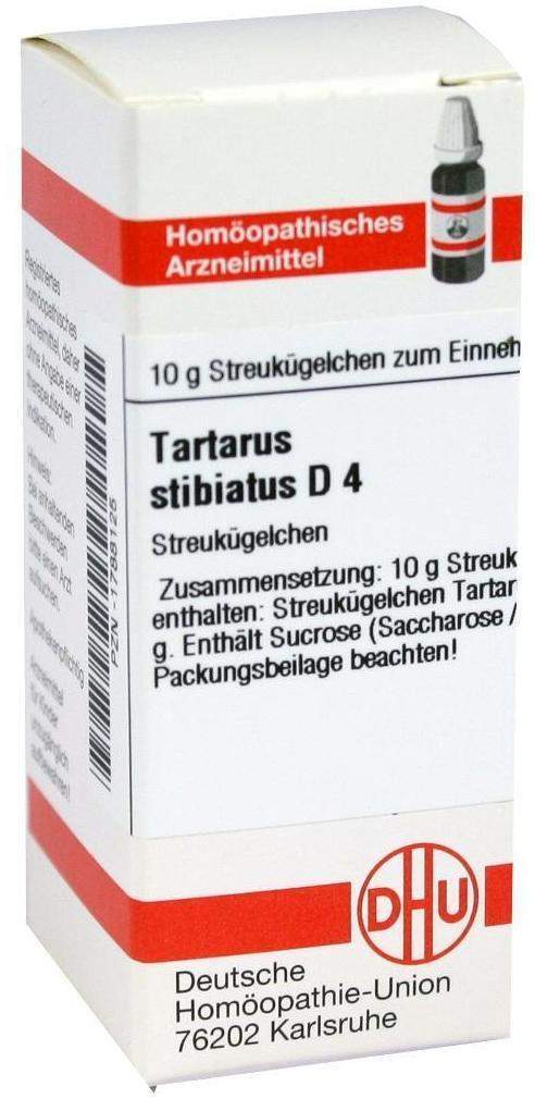 DHU Tartarus Stibiatus D4 10 g Globuli