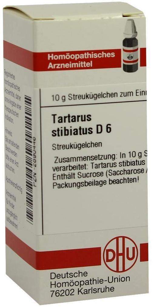 DHU Tartarus Stibiatus D6 10 g Globuli