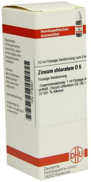 DHU Zincum Chloratum D6 20 ml Dilution