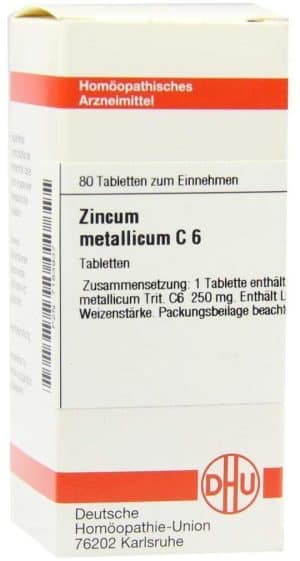 DHU Zincum Met. C6 80 Tabletten