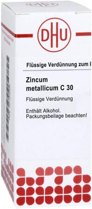 DHU Zincum Metallicum C30 20 ml Dilution