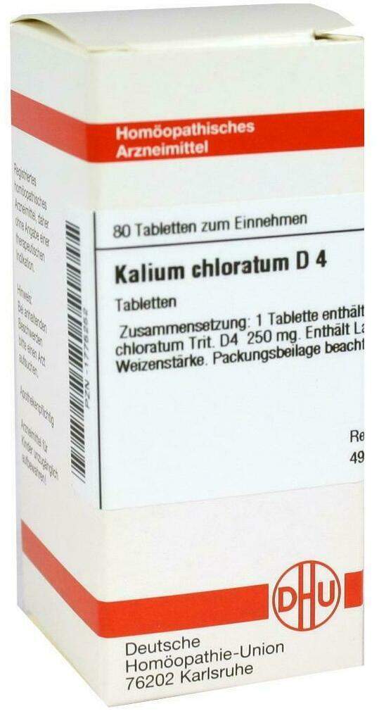 Dhu Kalium Chloratum D4 80 Tabletten