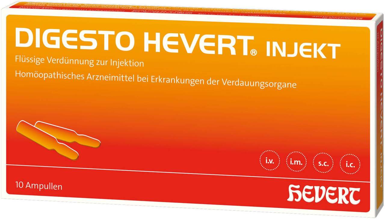 Digesto Hevert Injekt 10 X 2 ml Ampullen