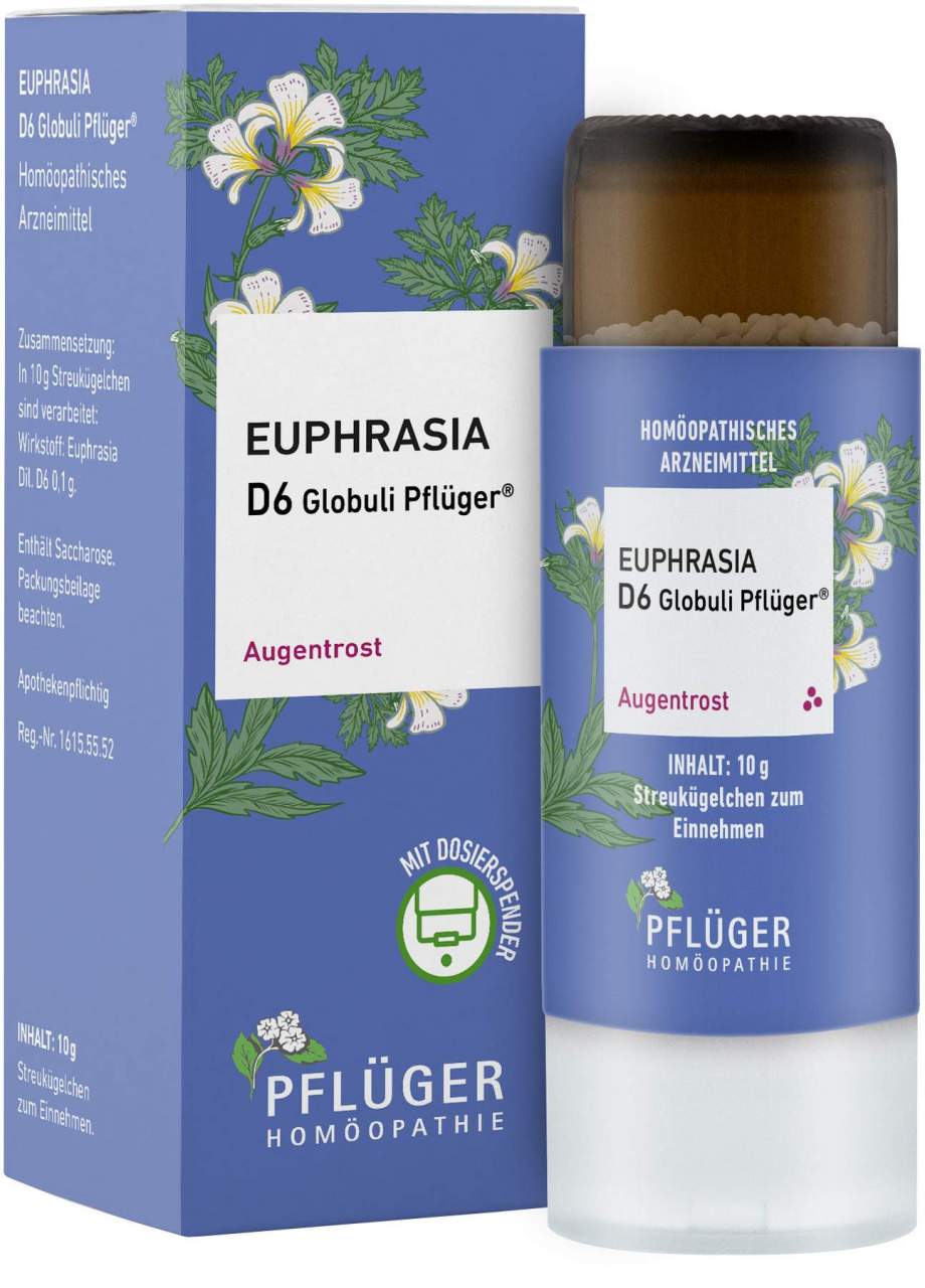 Euphrasia D 6 Globuli Pflüger Dosierspender 10 g