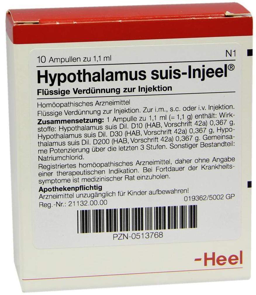Hypothalamus Suis Injeel 10 Ampullen