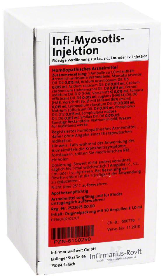 Infi Myosotis Injektion 50 X 1 ml Ampullen